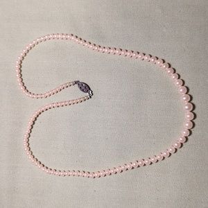 Vintage cultured pearl choker with sterling clasp